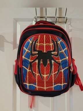 Marvel Spider-Man 3D Backpack Kids Red Blue School Bag